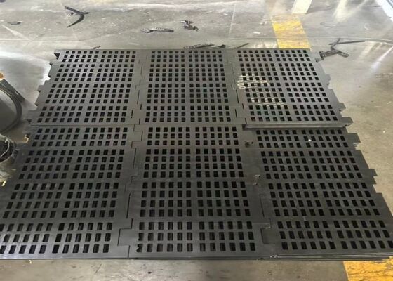 Oppervlakte van het mijnbouwrubberscherm voor een efficiënte materiaalseparatie