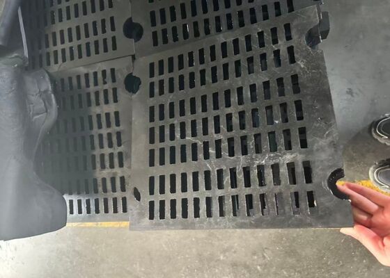 Hoog efficiënt rubber screening dek voor ertswinning