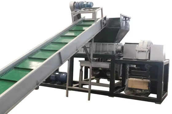 Tweemotorige 60 kW-schroefmachine voor het recyclen van aluminiumschroot