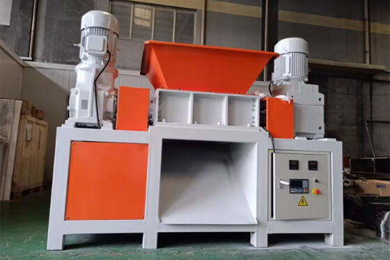 Shredder met dubbele as van 40-80 mm en zeefgaas