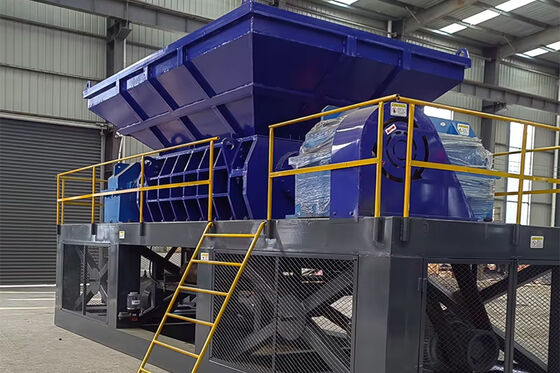 380V/50Hz dubbele schacht versnipper voor Europese recyclinginstallatie