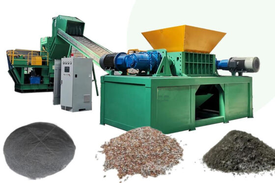 Industriële dubbele schacht versnipper 60 kW voor recycling van plastic trommels