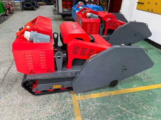 Crawler Static Cut Dual Purpose Cutting Saw voor weggrooving en balkdemonstratie