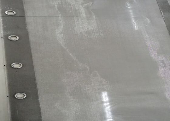 304L Doorvoerscherm voor Rotex Afscheiders Zwart PU-Strip 0,0014-0,0090 inch Draad