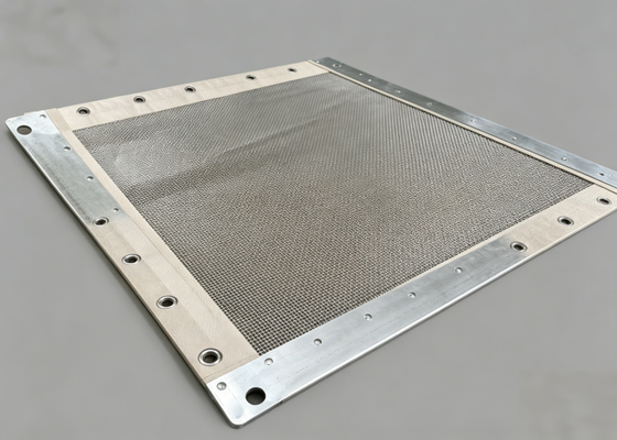 HUATAO 316L doorvoerscherm Zwart PU-Strip Chemisch bestendig voor Rotex-afscheiders