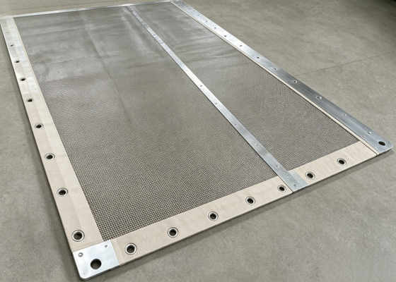 304L RVS Doorvoertule Scherm Zwart PU-Strip 0,0014-0,0090 inch Draaddiameter