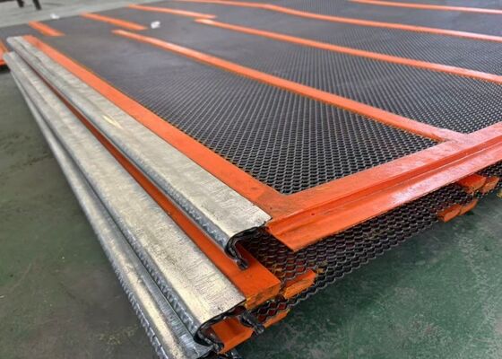 Mijnbouw Zelfreinigend schermgaas voor scheiding van kleverig materiaal