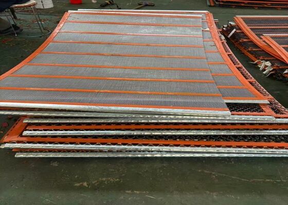 Zelfreinigend trillend schermnet voor kolenverwerkingsinstallaties