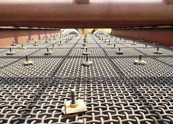 Hoog slijtagebestendige high manganese staal geweven gaas voor mijnbouw en steengroeve screening