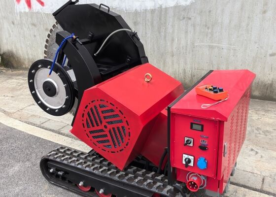 Softstart traploze tweeledige zaagmachine voor het splijten van putbalken en binnenvloeren
