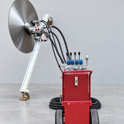 Zwaar uitgevoerde hydraulische wandzaag met motor met variabele frequentie voor zagen en slopen