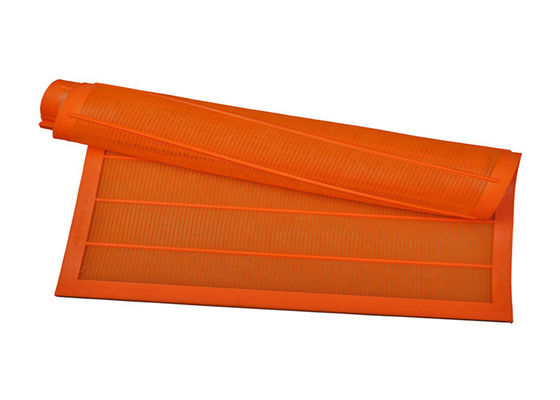 700 mm x 1040 mm Oranje polyurethaan fijn scherm mesh met 0.075 mm-1.5 mm gatbreedte en 6-12 maanden levensduur voor de steengroeve