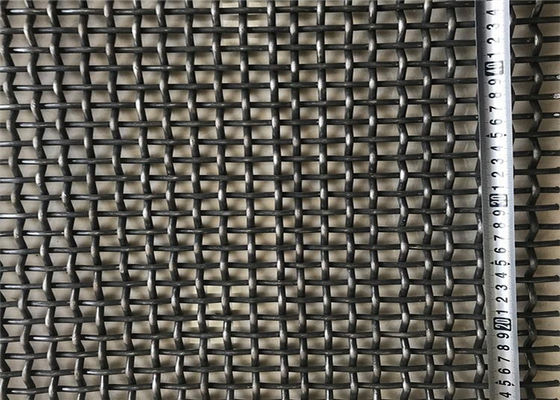 High Carbon Woven Wire Screen Spanning Wire Mesh met haken voor slijtagebestendige screening