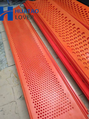 305 mm breed vierkant gat rood kleur polyurethaan Flip Flop Screen Mesh voor het screenen van steenkool