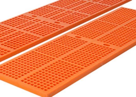 Het rechthoekige Gatenpu Scherm Mesh For Dewatering, Met lange levensuur